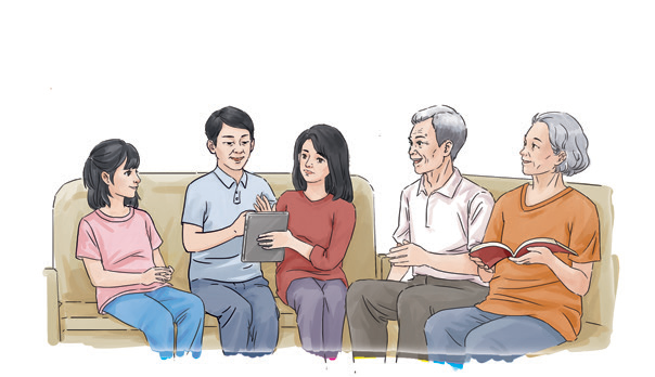 小凡一家人畅想美好生活