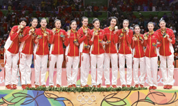 2016年8月，中国女排在里约奥运会上夺得冠军